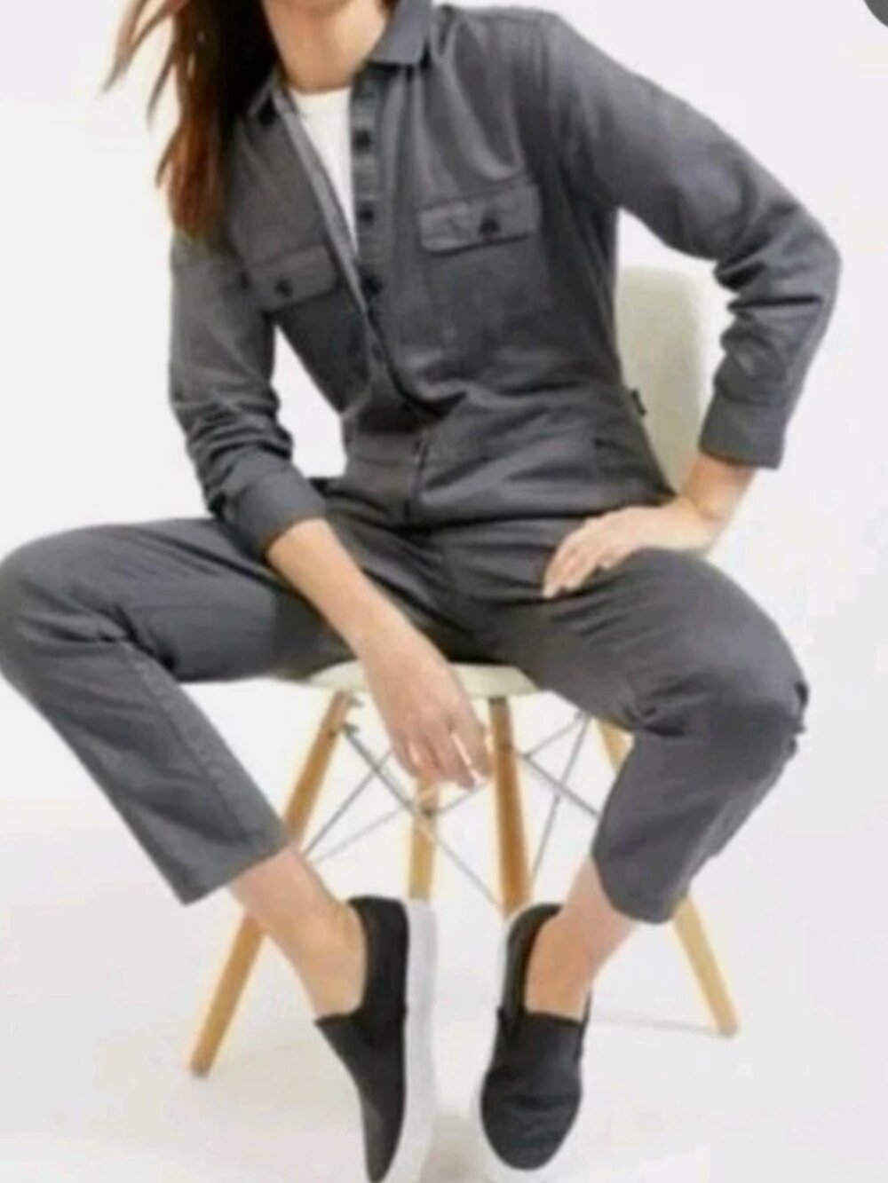 Outerknown S.E.A Sea Suit Jumpsuit Romper Storm Grey S New $168